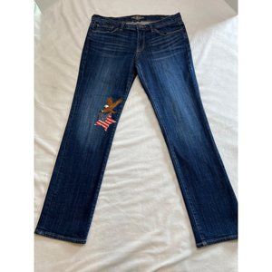 Lucky Brand Sweet Straight Stretch Patriotic Jeans Size 10 (30)